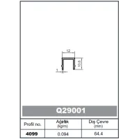Square Railing Profile Cover for Q20120