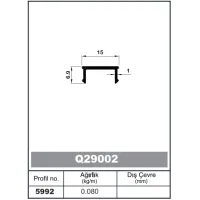 Square Railing Profile Cover for Q20218