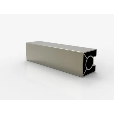 Square Railing Profile - Singel Channel 40 x 40 - 1,3 mm