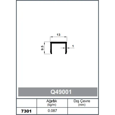 Square Railing Profile Cover