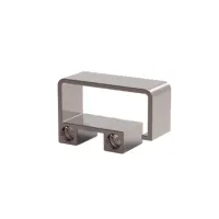 25x60 mm Glass Channel Wall Flange