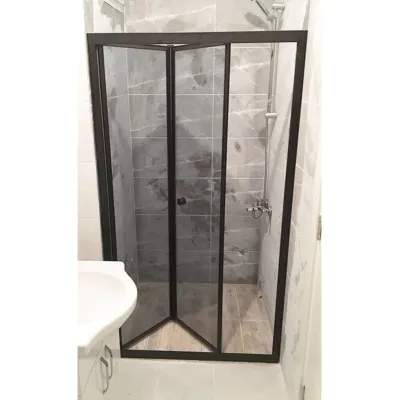 Folding glass cabin